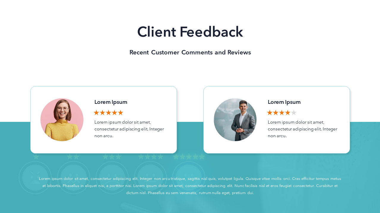 Customer Feedback Slide Template