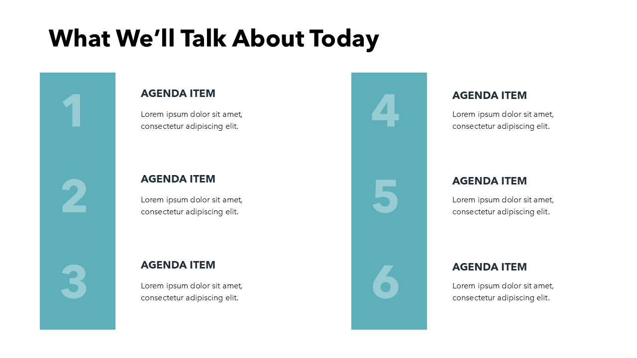Agenda Template PowerPoint