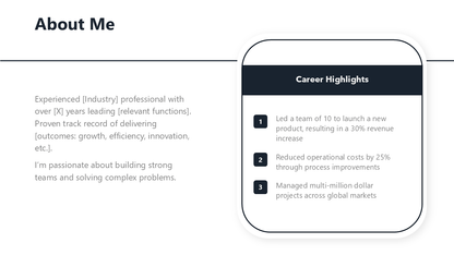 Job Interview Presentation Template