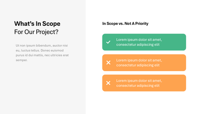 Project Scope Slide