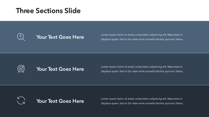 Slide With Three Sections