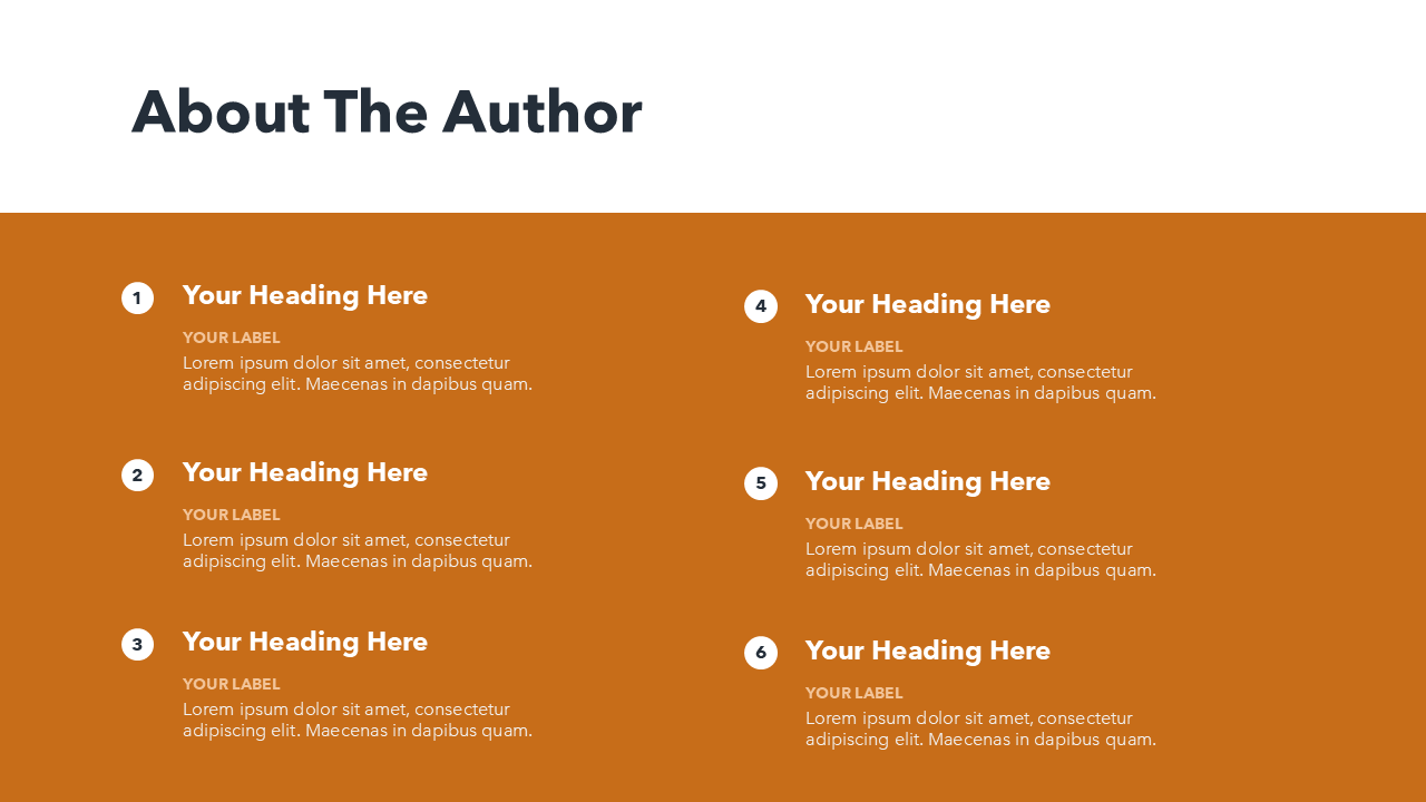 Numbered List PowerPoint