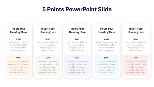 5 Points Slide