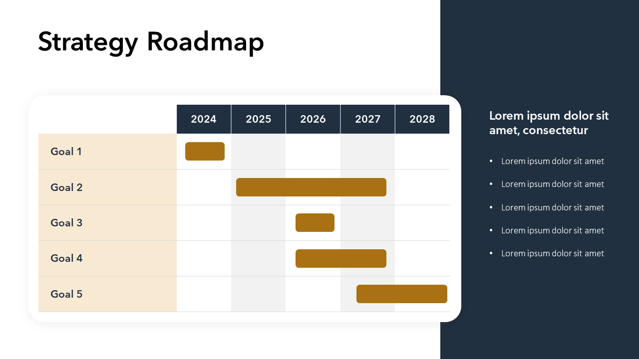 Strategy Roadmap Slide Template