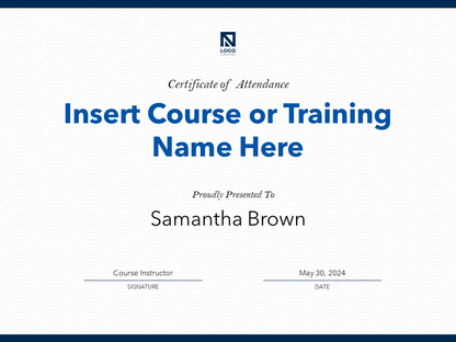 Certificate Award Presentation Template