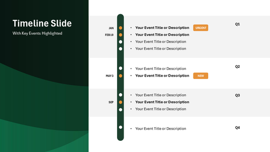Vertical Timeline PPT