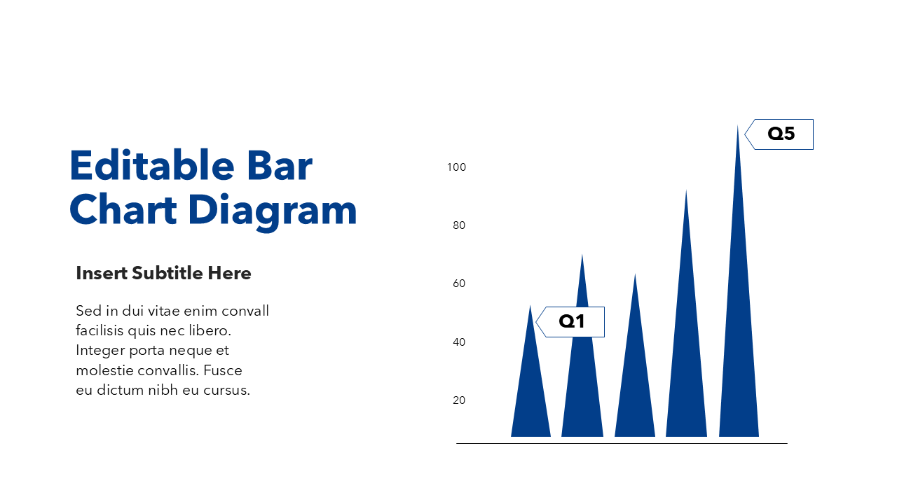 Minimalist Bar Chart Slide