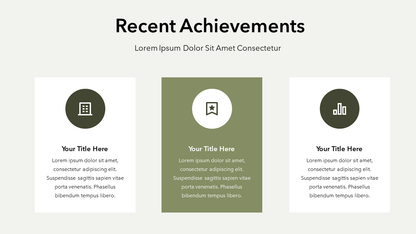 Recent Achievements Slide PPT