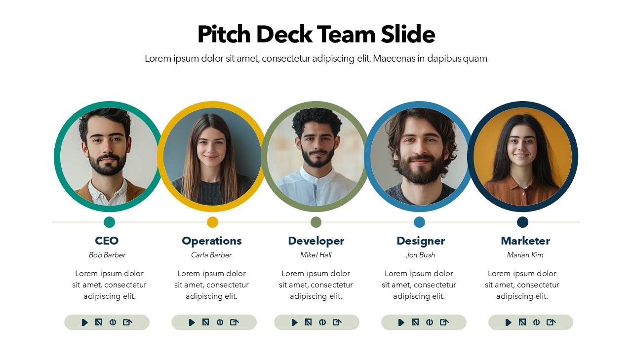 Pitch Deck Team Slide