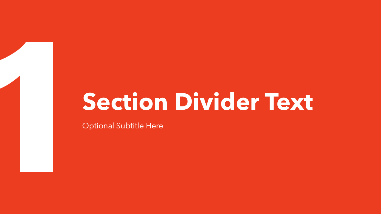 Section Divider Slide