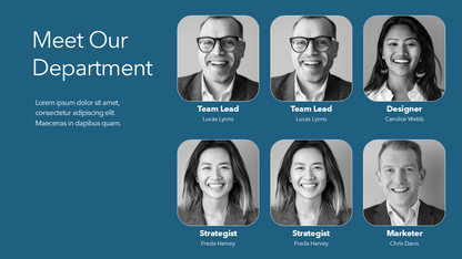 Department Team Slide