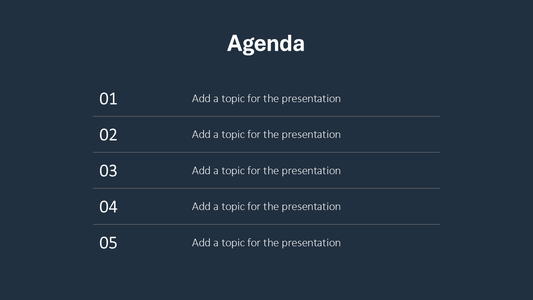 Agenda Powerpoint Slide