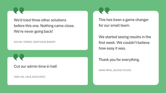 Simple Customer Quotes Slide 