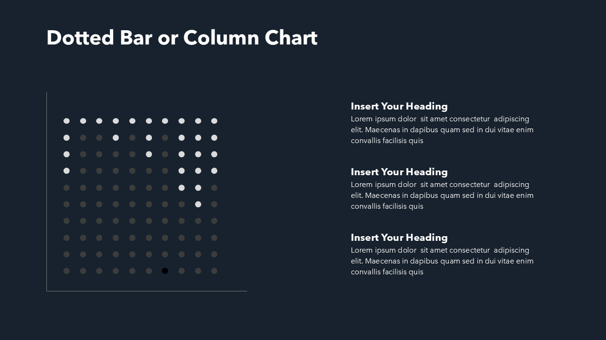 Dotted Bar Chart - PPT Slide Template