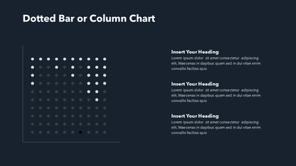 Dotted Bar Chart - PPT Slide Template