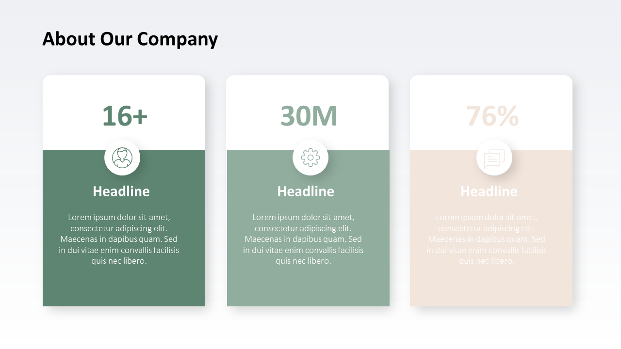 About Our Company Slide Template