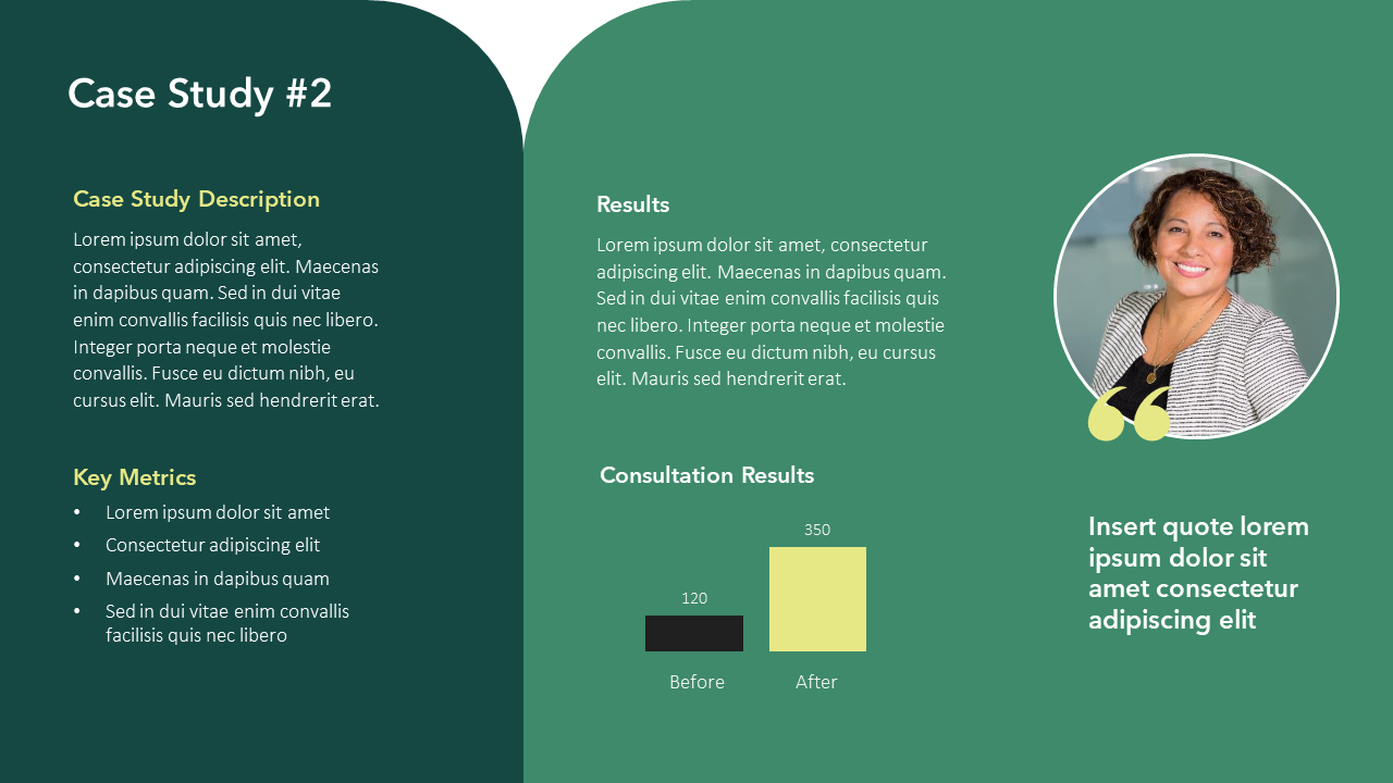 Success story slide template