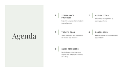 Daily Stand-Up Meeting Template