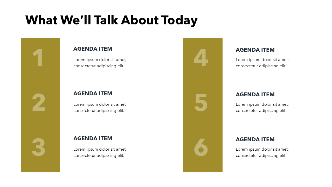Agenda Template PowerPoint