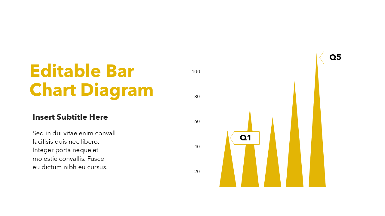 Minimalist Bar Chart Slide