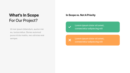 Project Scope Slide