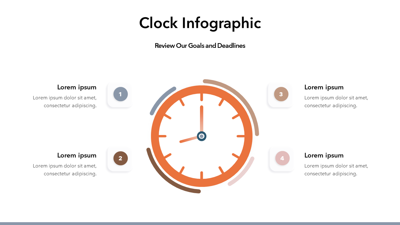 Clock Infographic Slide