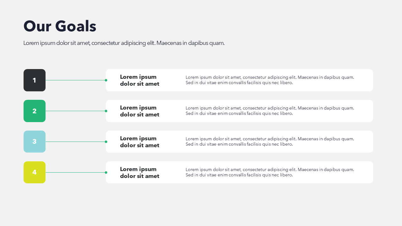 Goals and Objectives Slide
