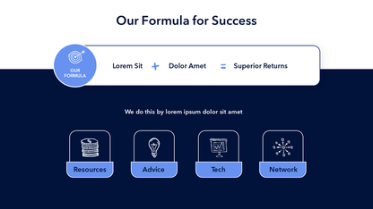 Our Formula for Success Slide Template