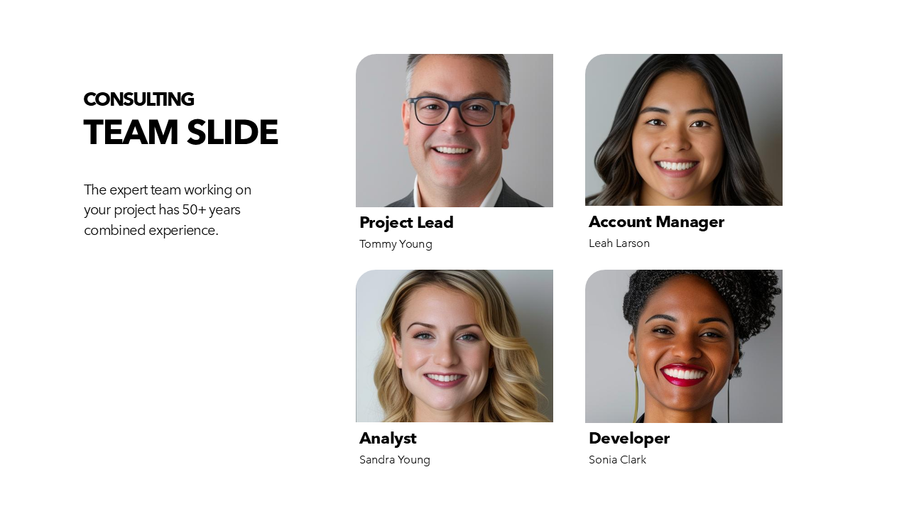 Consulting Team Slide