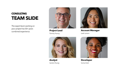Consulting Team Slide