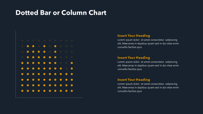 Dotted Bar Chart - PPT Slide Template