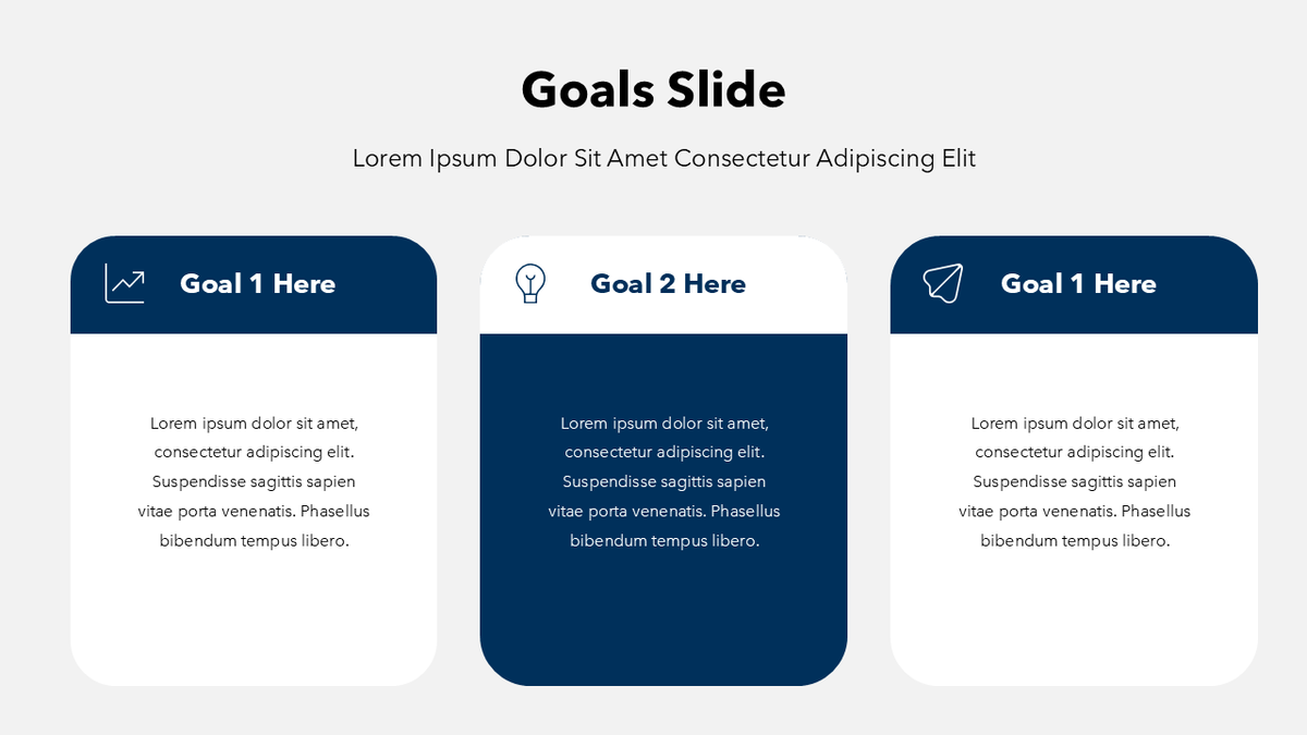 Goals And Methods Slide Example Goals Slide | PowerPoint | Google Slides