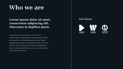 Black PPT Template