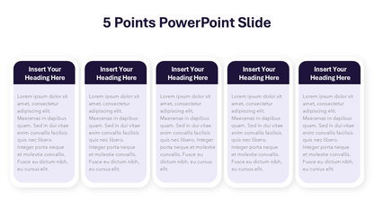 5 Point Slide Powerpoint Example 5 Points Slide | PPT | Google Slides