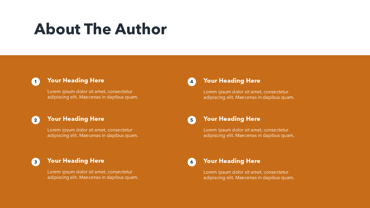 Numbered List PowerPoint
