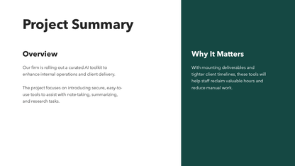 Project Charter Template PPT