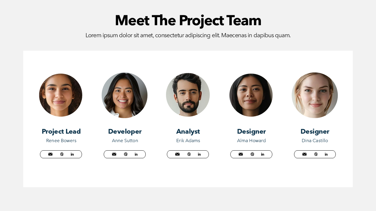 Project Team Slide
