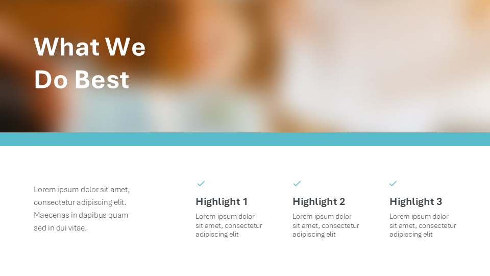 Turquoise Presentation