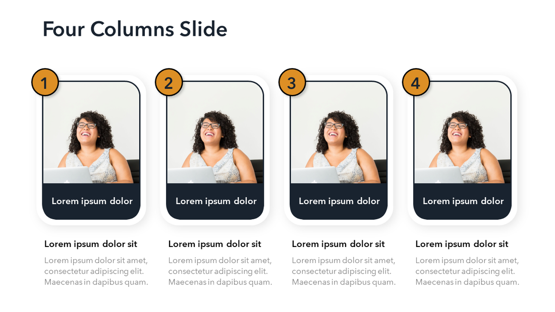 Four Points Slide | PPT and Google Slides