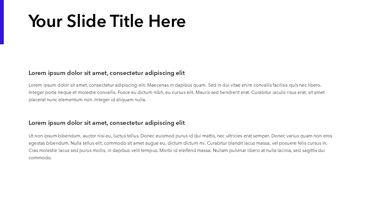 Simple Blue PowerPoint Template