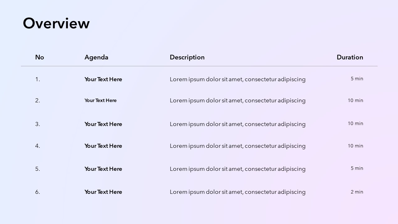 List of Topics (Contents) Slide