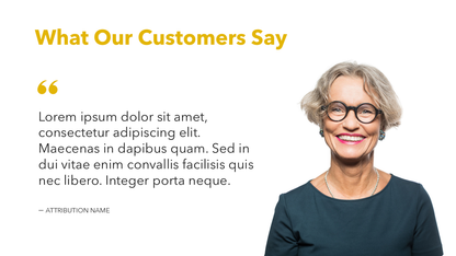 Customer Quote Slide