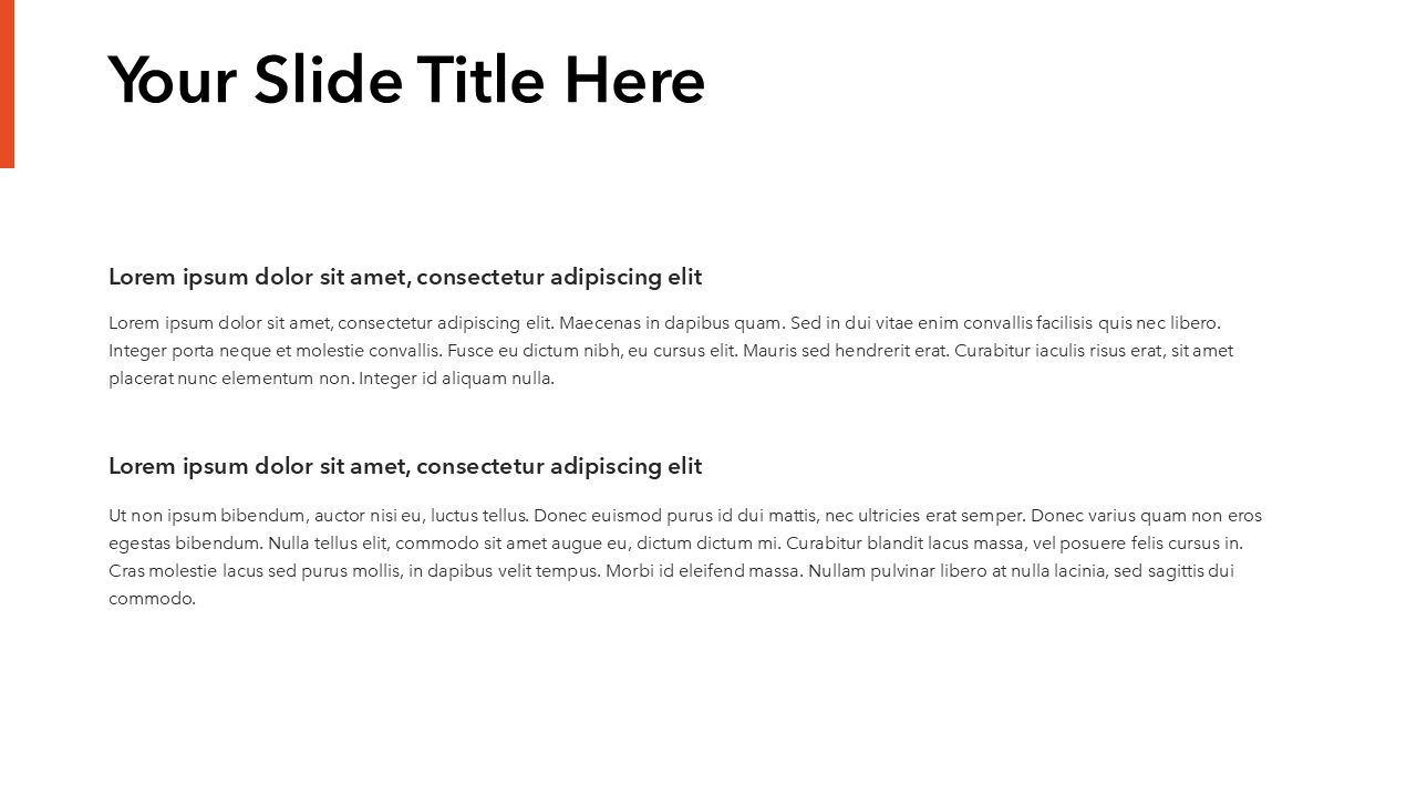 Simple Red PowerPoint Template