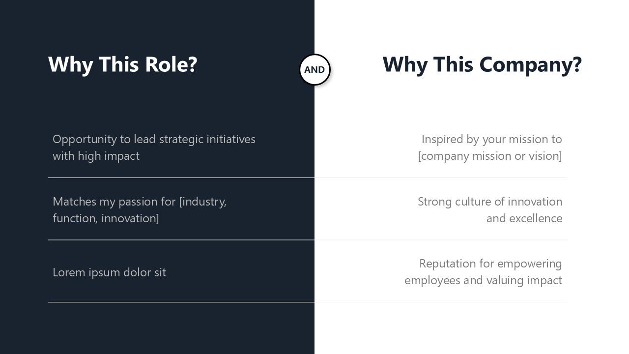 Job Interview Presentation Template