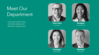 Department Team Slide