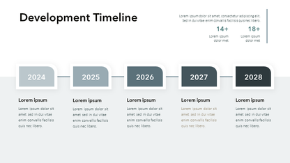 Development Timeline Slide Template