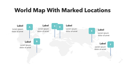 World Map Slide with Markers