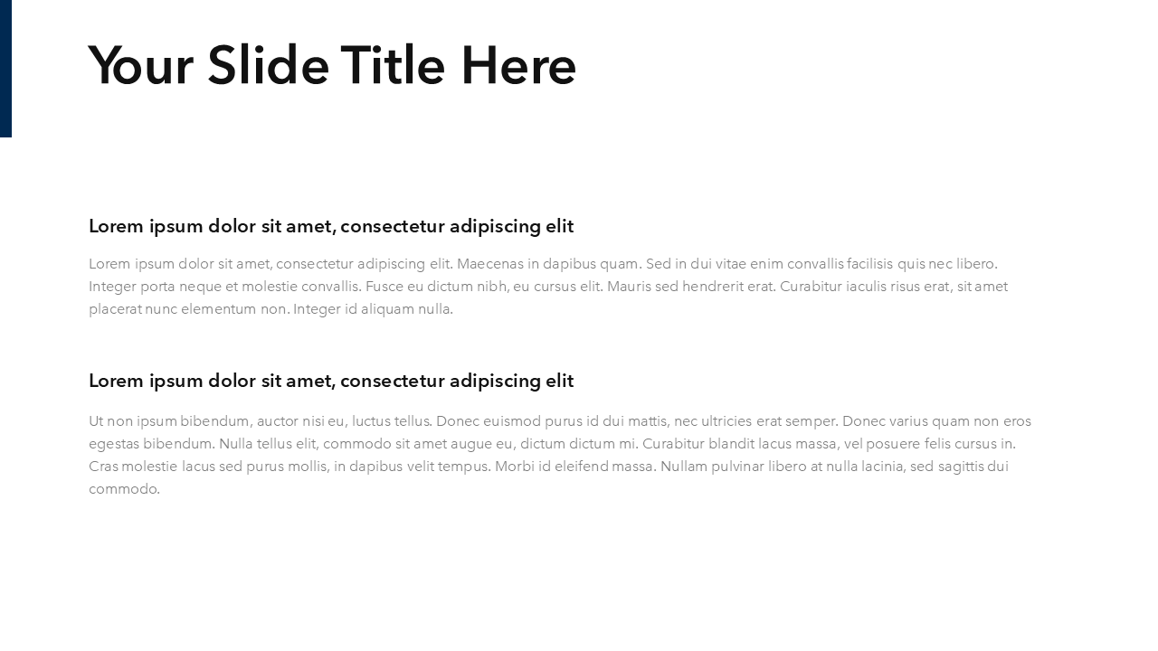 Simple Black & White PowerPoint Template