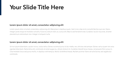 Simple Black & White PowerPoint Template