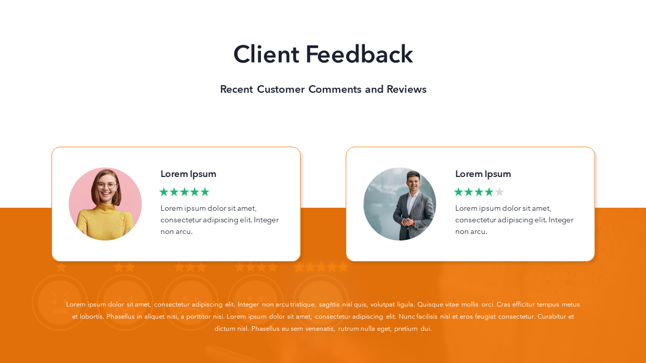 Customer Feedback Slide Template | PPT